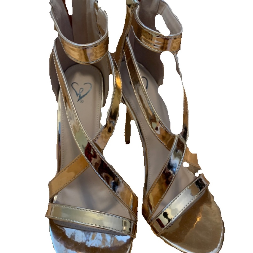 Windsor Rose Gold Strapy Heel